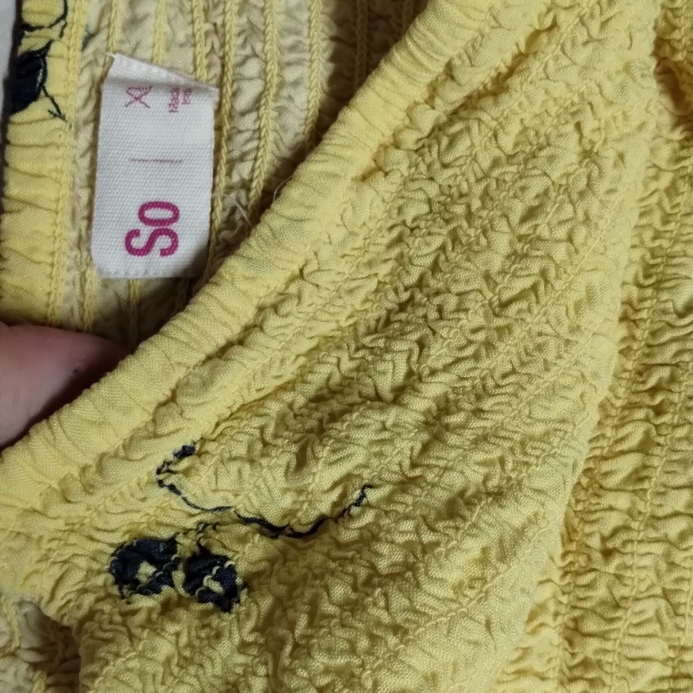 Yellow floral top